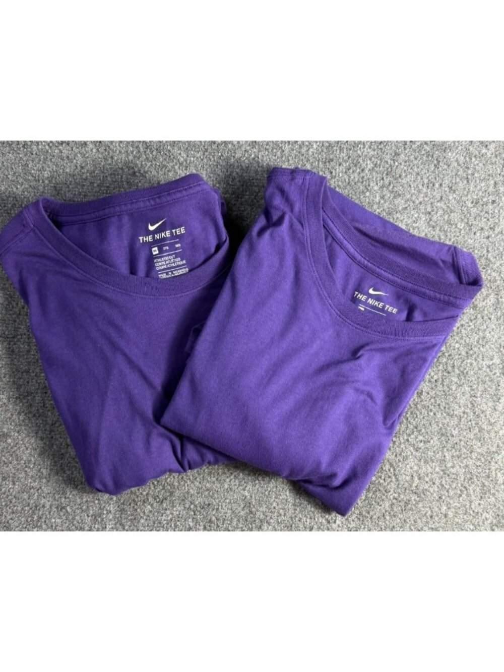 Nike Lot of 2 Men's 3XL Purple Athletic Cut Tee Shirts